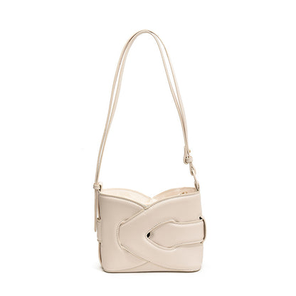 MAOXIANGSHOP 2025 High-end fashion women's bag popular new creative personalized shoulder bag geometric design niche trend oblique span bag