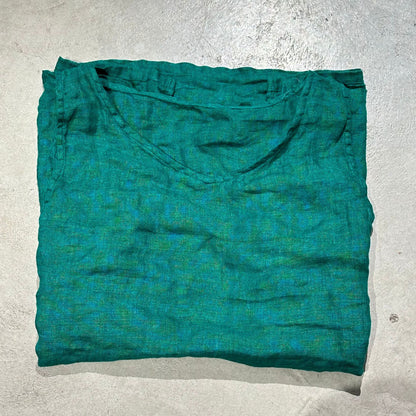 2025 250315/Xiaoyuan, spring and summer yarn-dyed linen retro literary crew neck vest
