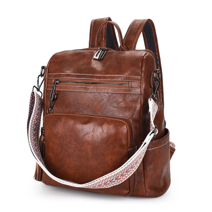 MAOXIANGSHOP 2025 Backpack Lightweight Girls  Retro Backpack, Large Capacity Ladies Backpack Backpack