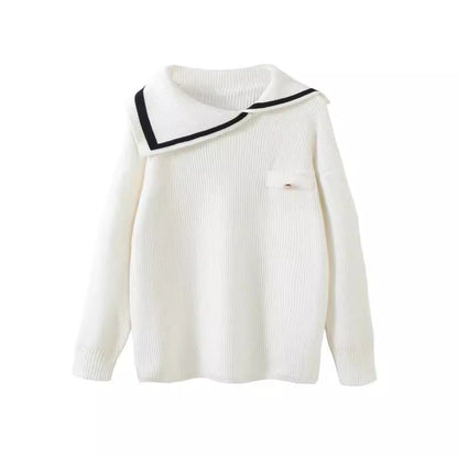 maoxiangshop pirates vs sailors drees to impress Prohibited Sweater Coat Winter Thickened Navy Collar Fashionable Sweater