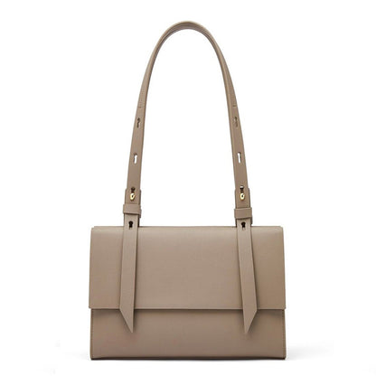 2025 Leather niche design commuter women's large-capacity tote bag shoulder underarm bag new wedding bag trendy simple and versatile