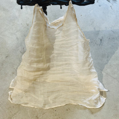 2025 24/3/Xiao Ai/Spring and summer literary and retro clear ramie solid color inner vest