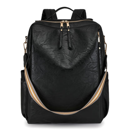 MAOXIANGSHOP 2025 New women's business bag computer bag multi-function backpack PU fashion women's bag travel function backpack