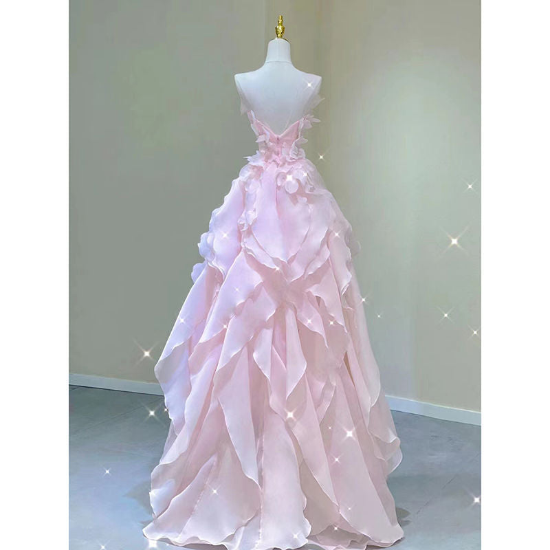 fruitful fashion dress to impress Evening Dress for Women New Banquet Elegant Host Light Luxury Niche Can Wear at Ordinary Times