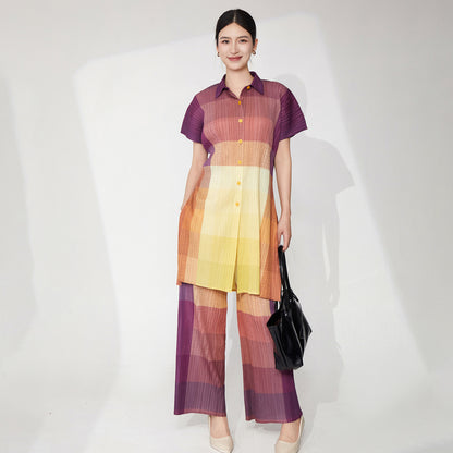 counter quality fashion suit women's summer new commuting versatile high sense fashion temperament two-piece set trendy