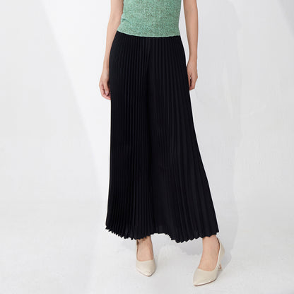 pants women's wide-leg pants lazy wind pendant, elastic waist loose casual temperament versatile long pants group
