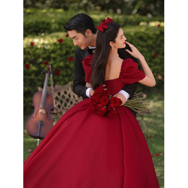 2025Happy marriage light wedding photo studio photo theme photography wedding photo dress movie photo clothing couple dress photo