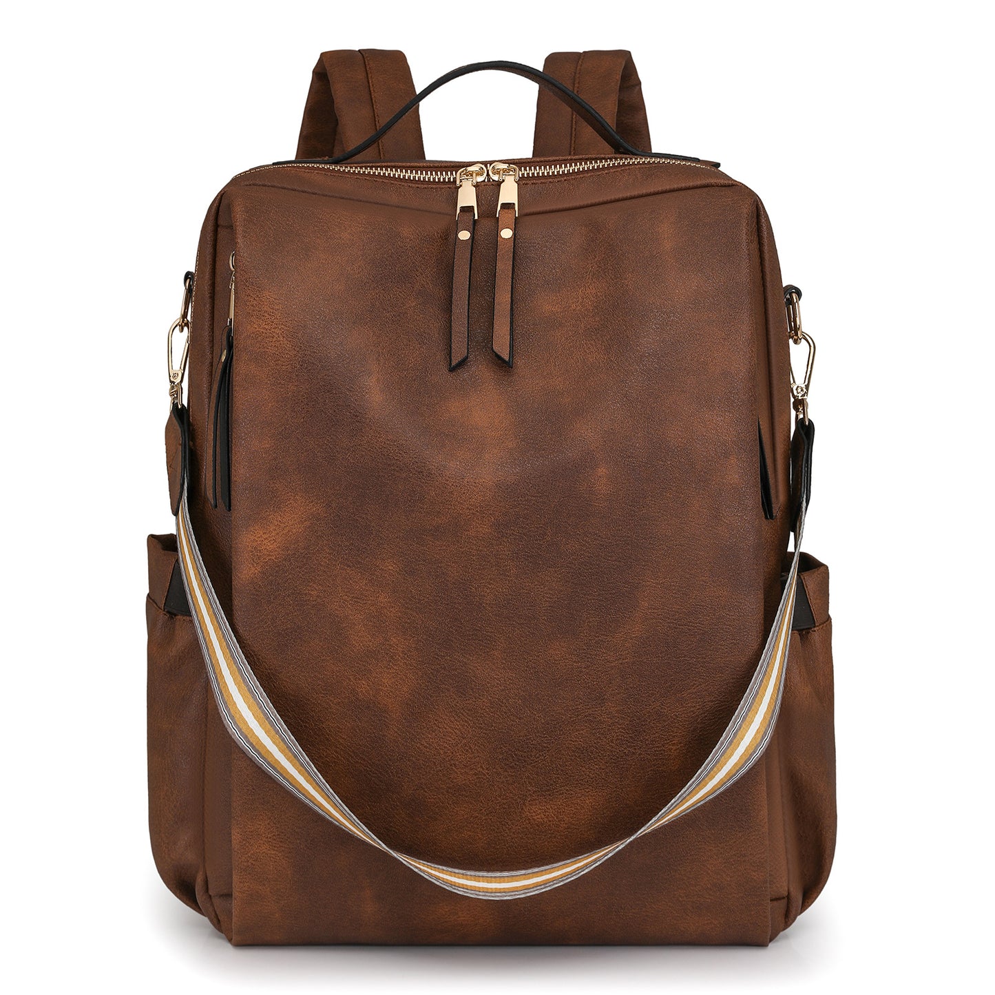 MAOXIANGSHOP 2025 New women's business bag computer bag multi-function backpack PU fashion women's bag travel function backpack