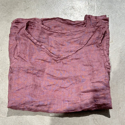 2025 250315/Xiaoyuan, spring and summer yarn-dyed linen retro literary crew neck vest