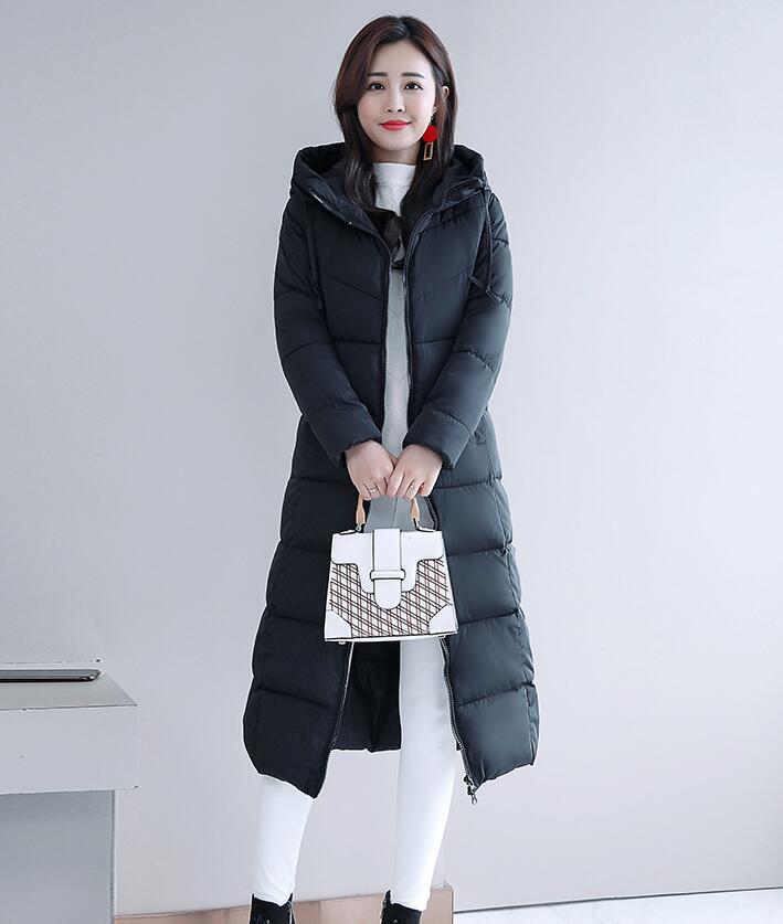 2024 winter new Korean version cotton-padded clothes women's medium and long cotton-padded clothes women's down cotton-padded clothes thickened slim-fitting cotton-padded jacket