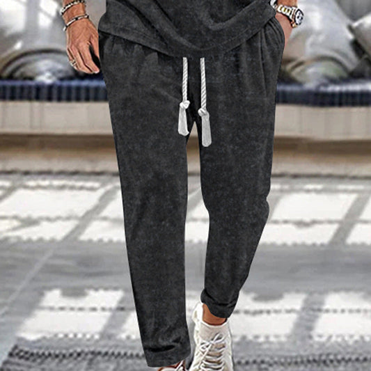 maoxiangshop-shop 2000s fashion Men's Casual Trousers Spring and Autumn Thin Fashionable Casual Pants Men's Middle-Aged Outdoor Overalls Fashion