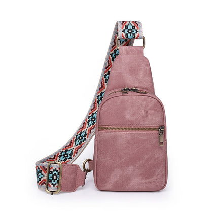 MAOXIANGSHOP 2025 retro small satchel women's fanny pack women's trendy fashion women's breast bag leisure outdoor travel messenger bag wholesale