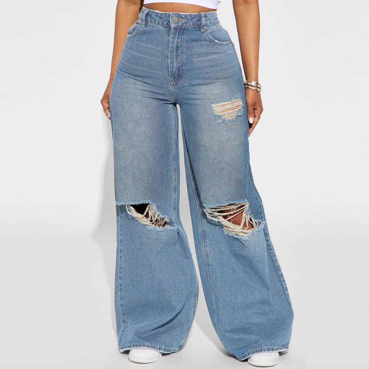 maoxiangshop outfit ideas Women's Wide-Leg Jeans Fall/Winter Regular 2024 New Baggy Jeans Baggy Jeans