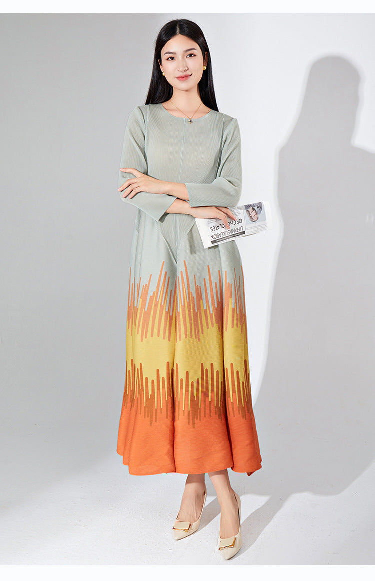 2025 Popular trade women's clothing source foundry to change the style, change the size, custom pleated dress, loose skirt dress