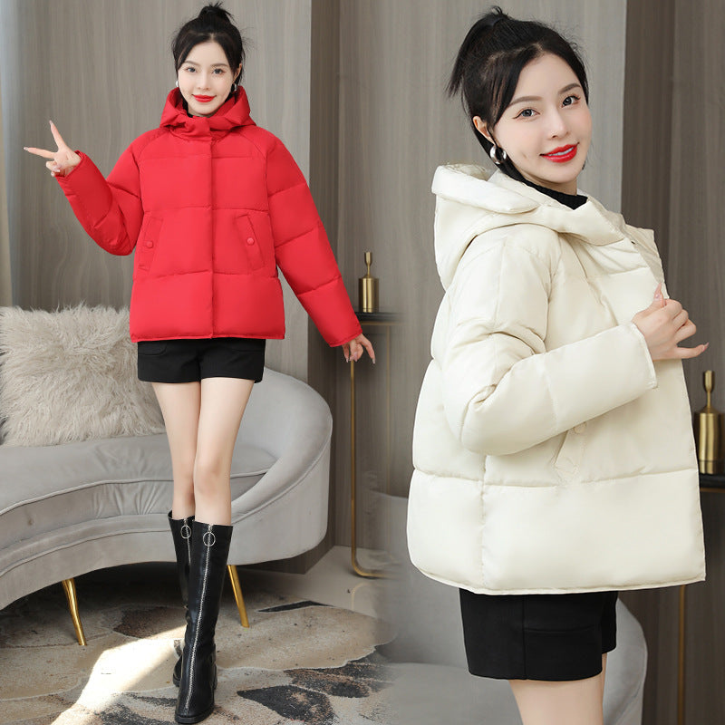 Hot trade cotton-padded clothes women's short winter New new Korean version student bread clothes cotton-padded jackets loose and thickened cotton-padded jackets