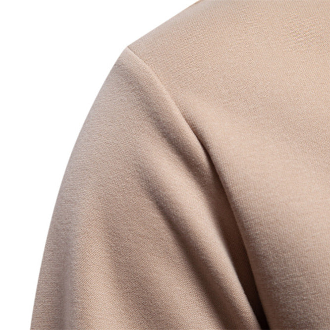 MAOXIANGSHOP 2025 Autumn new long-sleeved solid color sweater trendy Popular trade men's loose casual versatile crew neck sweater men's clothing