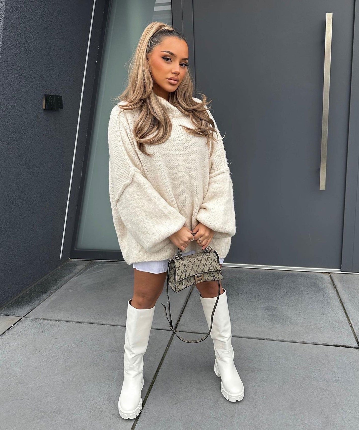 maoxiangshop fall outfits women Women's 2024 Spring and Autumn New Elegant round Neck Simple Fashion Style Thin Sweater
