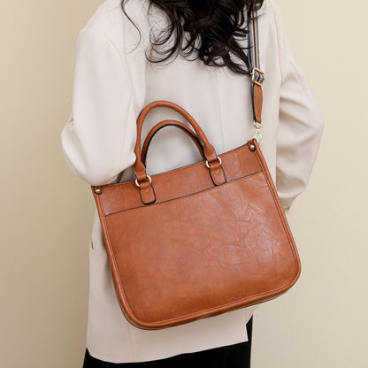 MAOXIANGSHOP 2025 bags women's popular new casual retro portable tote bag fashionable versatile shoulder messenger bag