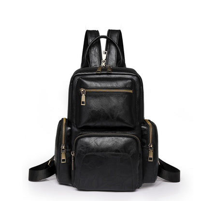 MAOXIANGSHOP 2025 women's bags retro PU small backpacks outdoor leisure travel breast bags women's new dual-purpose women's backpacks
