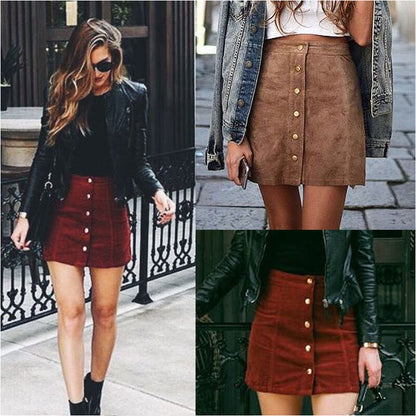 maoxiangshop outfit inspo fall Women's Online Red Niche Suede High-End Fashion Autumn and Winter Skirt