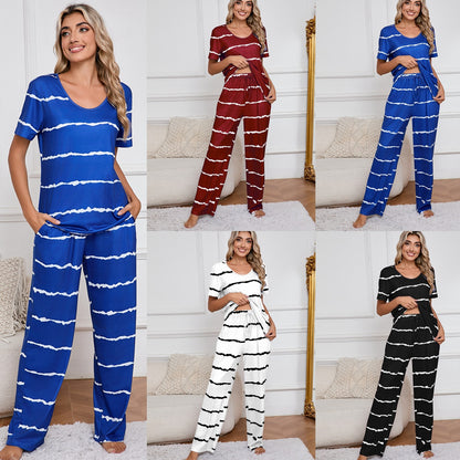 MAOXIANGSHOP 2025The real auction is in stock, spring and summer new 2025 women's clothing,   two-piece set, loungewear, trousers, pajamas set.