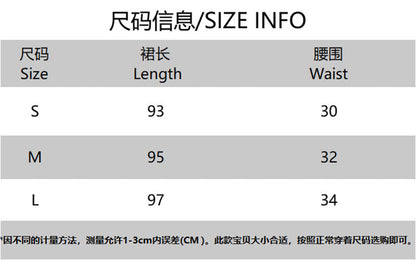 maoxiangshop -  Autumn New Women's Niche Design Silver Metallic High Waist Mid-Length Cake Skirt Vestidos