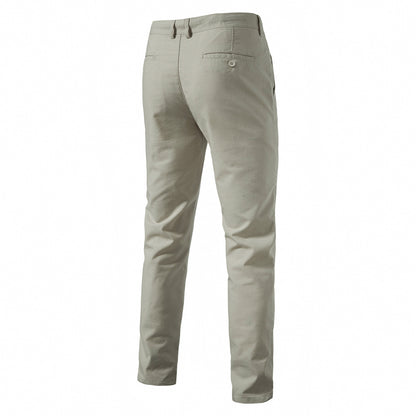 MAOXIANGSHOP 2025 Autumn new men's cotton and linen casual pants breathable straight teen solid color versatile men's trousers