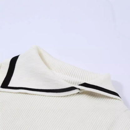 maoxiangshop pirates vs sailors drees to impress Prohibited Sweater Coat Winter Thickened Navy Collar Fashionable Sweater