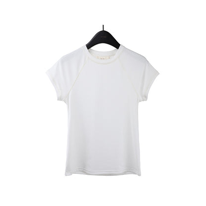 2025 [7 colors optional] Crew neck net version short-sleeved T-shirt women's 2025 spring and summer new Korean version casual versatile top T026