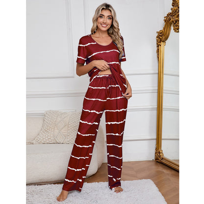 MAOXIANGSHOP 2025The real auction is in stock, spring and summer new 2025 women's clothing,   two-piece set, loungewear, trousers, pajamas set.