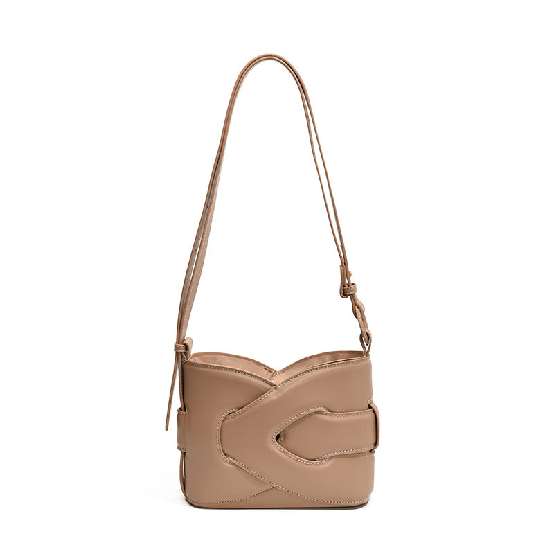 MAOXIANGSHOP 2025 High-end fashion women's bag popular new creative personalized shoulder bag geometric design niche trend oblique span bag