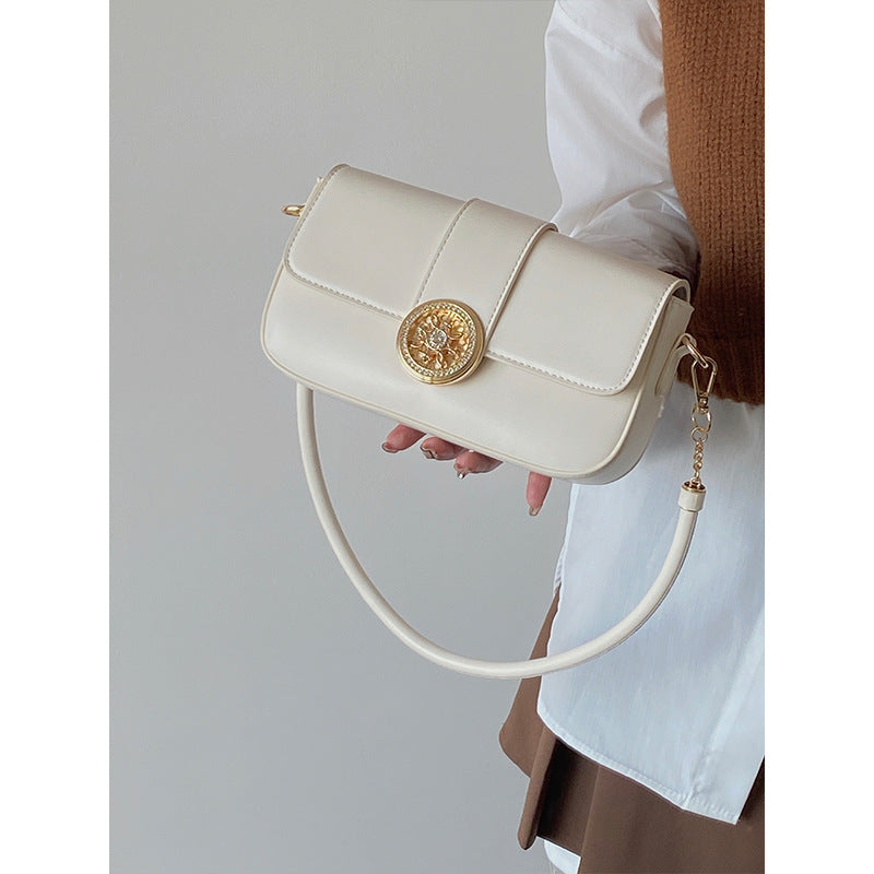 MAOXIANGSHOP 2025 niche premium texture underarm bag  stick bag women's popular spring and summer retro versatile shoulder small square bag