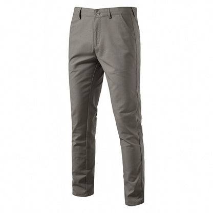 MAOXIANGSHOP 2025 Autumn new men's cotton and linen casual pants breathable straight teen solid color versatile men's trousers