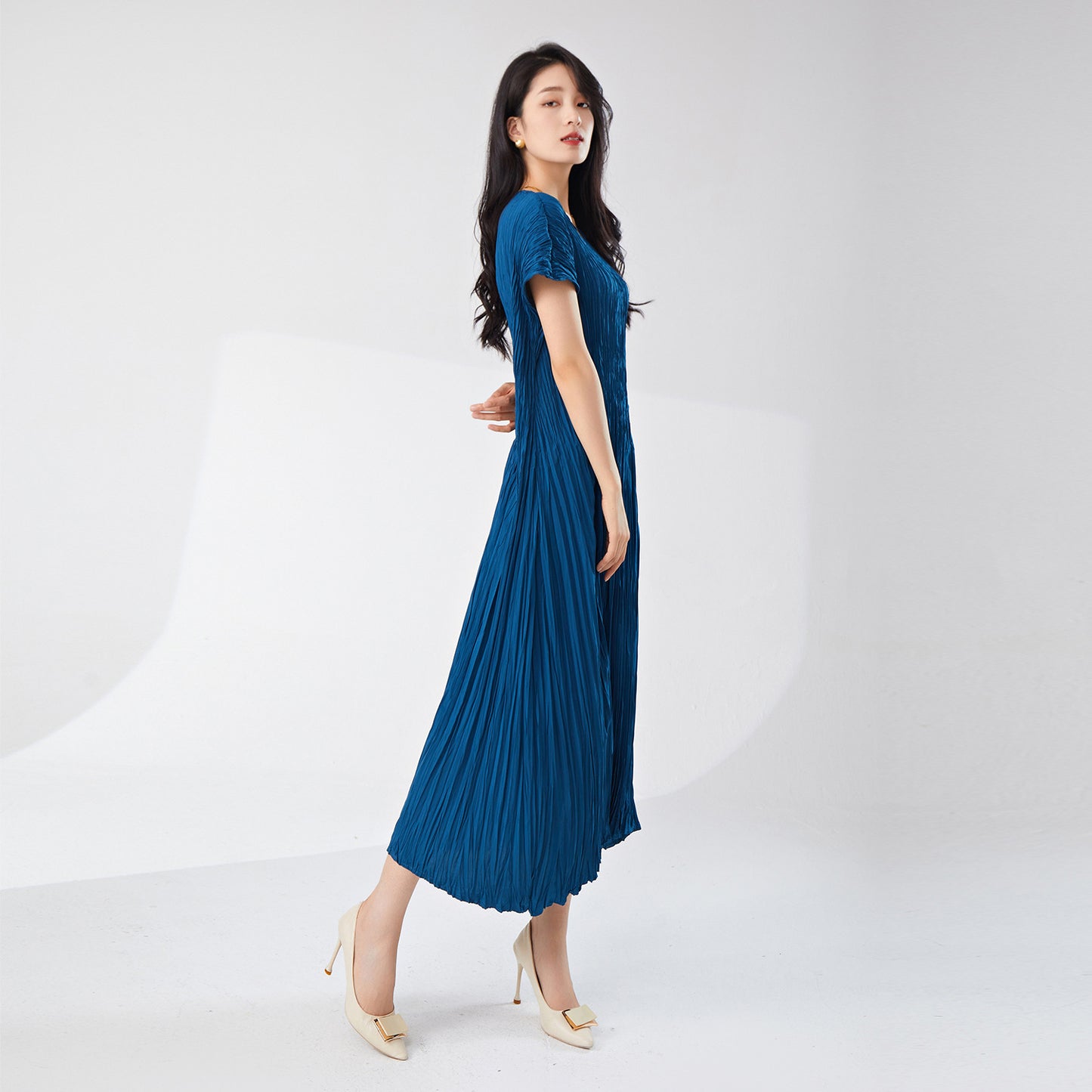 dress loose women's summer new light and breathable loose lace-up thin a-word skirt versatile medium and long skirt