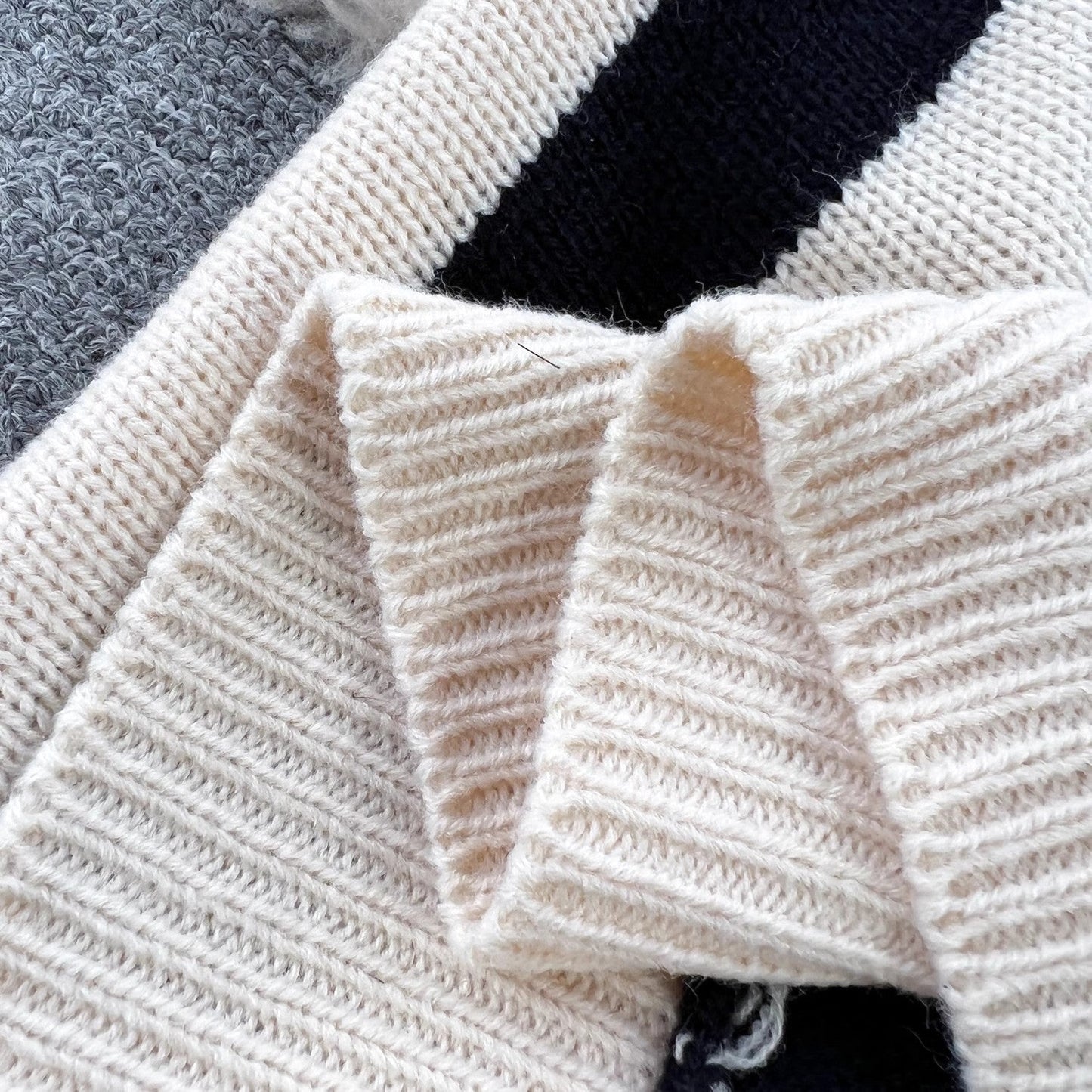 maoxiangshop business casual outfits Lazy Style Dress Women's Autumn and Winter Loose Casual Underwear Sweater Dress Slimming Temperament Striped Contrast Color Dress