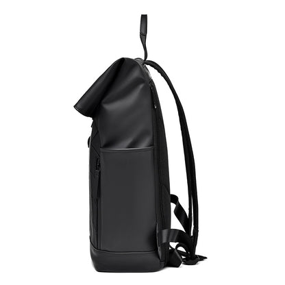 2025 New men's high-end backpack fashion folding roll-up backpack outdoor travel leisure backpack