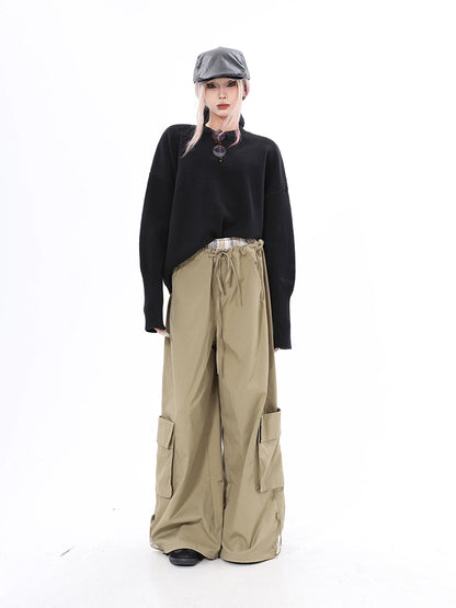 's new Chinese-style bundle windproof design sense long-sleeved sweater autumn and winter new solid-color versatile bottoming top women