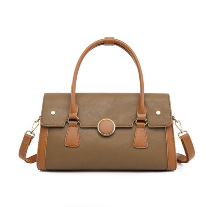 2025 women's handbag fashionable simple large-capacity commuter bag women's high-end light luxury shoulder tote bag