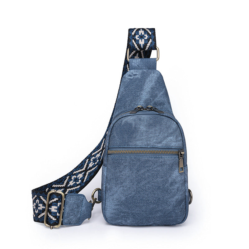 MAOXIANGSHOP 2025 retro small satchel women's fanny pack women's trendy fashion women's breast bag leisure outdoor travel messenger bag wholesale