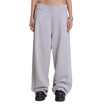 maoxiangshop outfit inspo Gray Casual Pants Sweatpants Street Style Baggy Sweatpants Trousers Autumn and Winter New