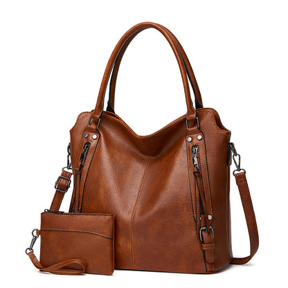 MAOXIANGSHOP popular New Women's Bag 2025 Large Bag Hot Trade Portable Tote Bag Soft Leather Large Capacity Shoulder Crossbody Women's Bag