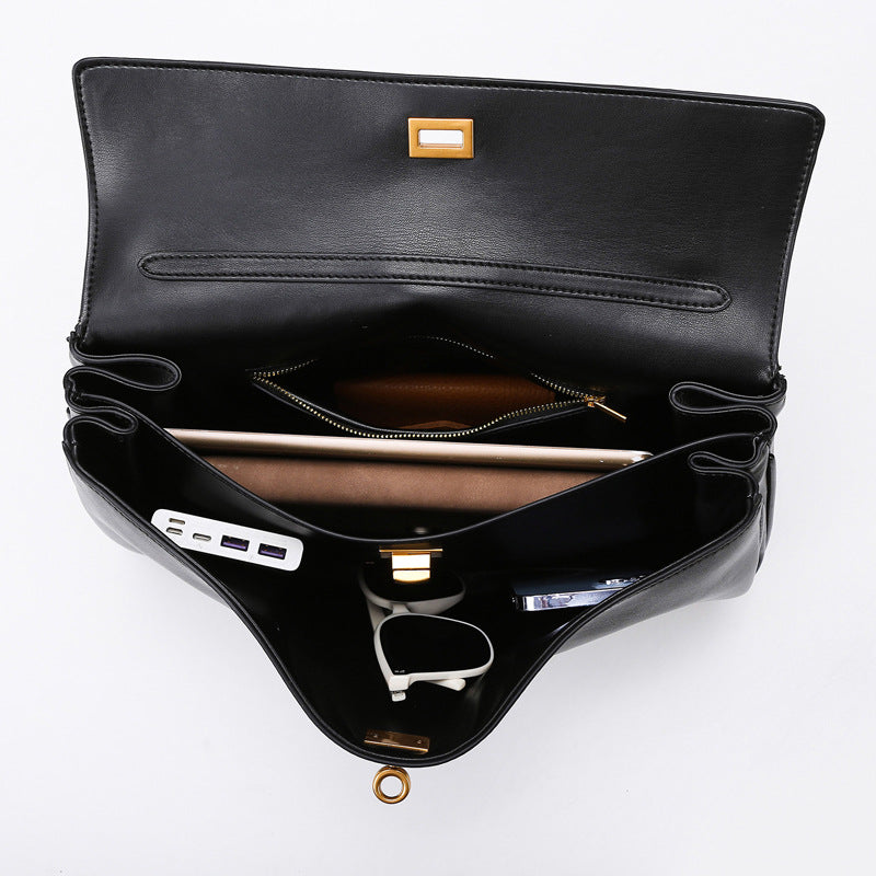 2025 Tote bag B home with the same large-capacity commuter bag, fashionable and simple rodeo women's bag, high-end casual shoulder bag