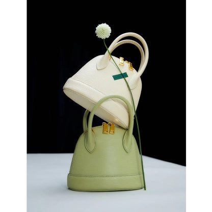2025 Shell bag women's  summer new red wedding bag bridal bag shoulder crossbody handbag genuine leather women's bag