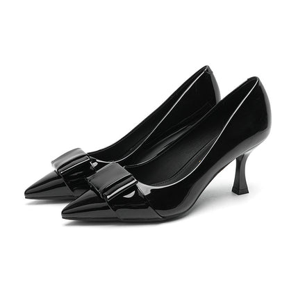 2025 7955-10 Pointed stiletto high heels women's autumn 2025 new  commuter banquet work patent leather single shoes women