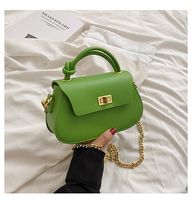 MAOXIANGSHOP 2025 High sense fashion portable small square bag women's small bag new Internet celebrity popular chain bag shoulder messenger bag