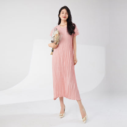 dress loose women's summer new light and breathable loose lace-up thin a-word skirt versatile medium and long skirt