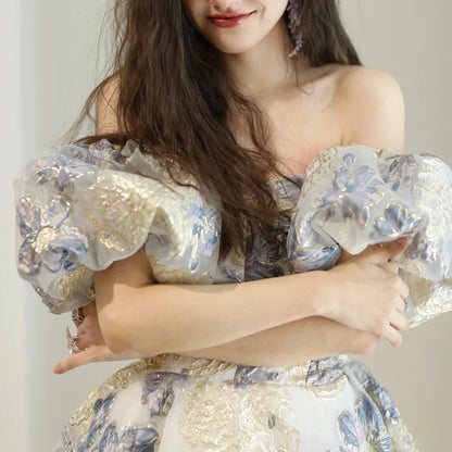 Style evening dress women's 2025 new temperament banquet adult host light luxury niche New dress graduation