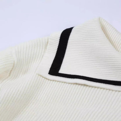 maoxiangshop pirates vs sailors drees to impress Prohibited Sweater Coat Winter Thickened Navy Collar Fashionable Sweater