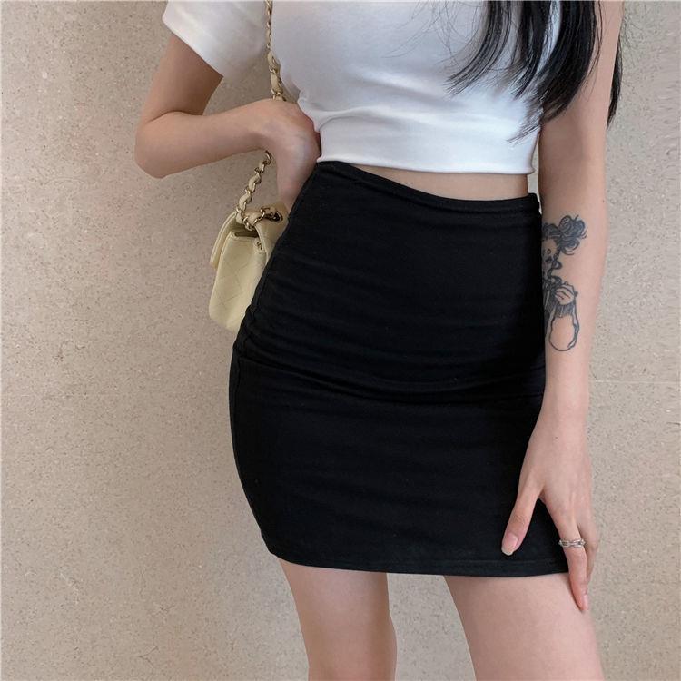 maoxiangshop-shop discover style ideas Black Irregular Skirt Women's Hip Skirt One-Step Skirt High Waist Sexy Tight Split A- line Skirt Suit Skirt