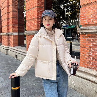 2024 down cotton-padded jacket for women's short autumn and winter cotton-padded jacket for small students Korean version of loose new cotton-padded jacket